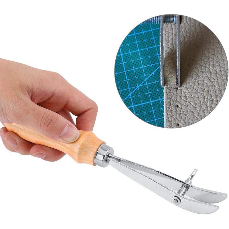 Groover Stitching Tool - *Ayarlanabilir Deri Kenar Oyma Aleti, El